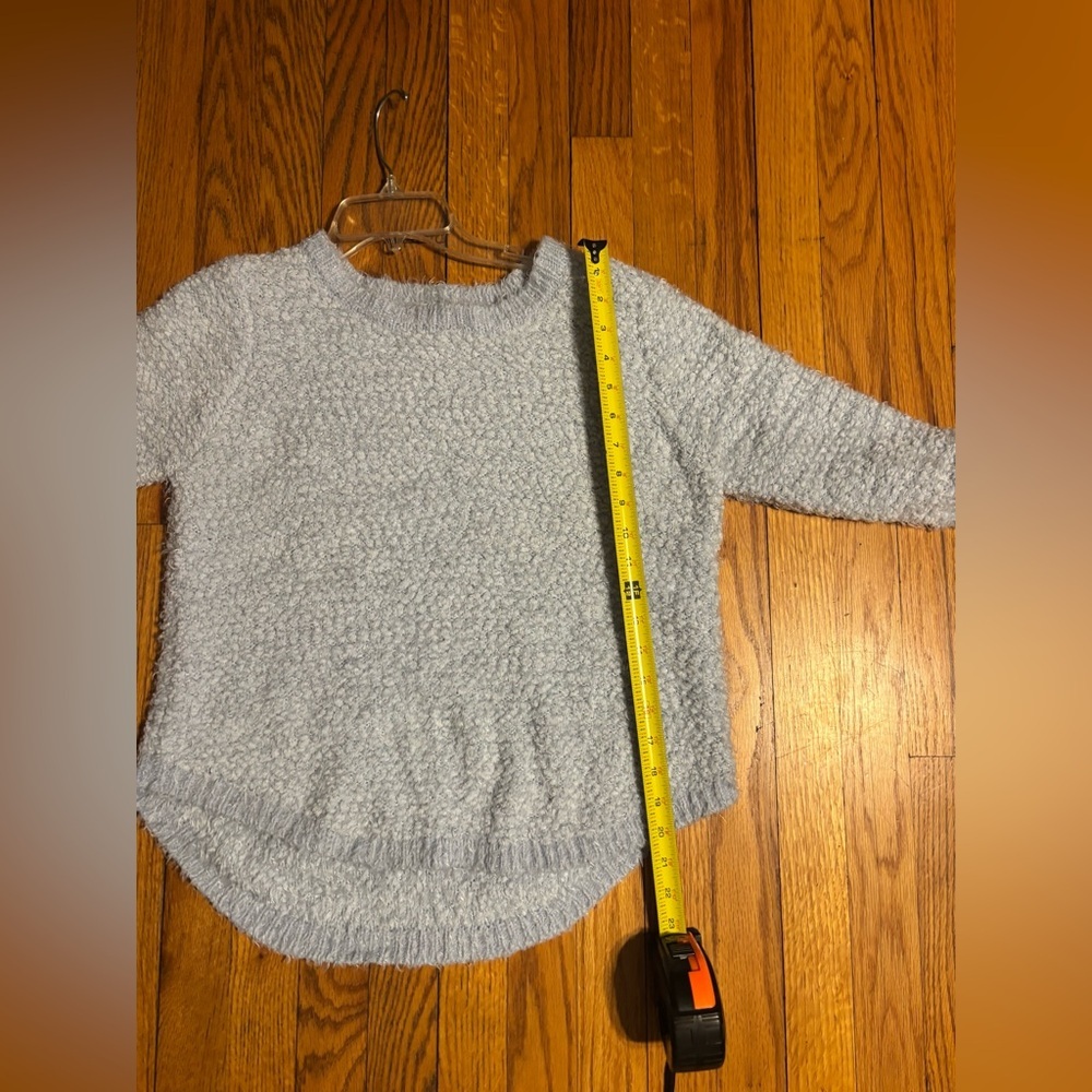 JohnPaulRichard Light Gray Bubble Knit Crewneck Sweater - Picture 7 of 8